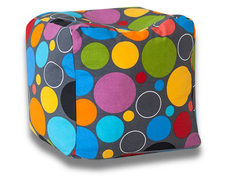 Бескаркасный пуф-куб DreamBag Куб one size, жаккард, Пузырьки