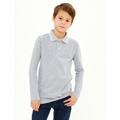 Рубашка-поло для мальчика SOFT SECRET цв. серый меланж р. 146