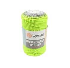 Пряжа YarnArt 7733926_00008 Macrame Cotton Spectrum 1326 салатово-серый