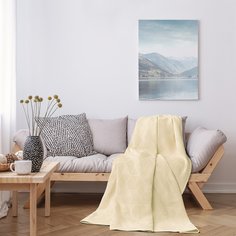 Жаккардовый плед LOVEME цвет "Ваниль" 220х190см, 100% хлопок