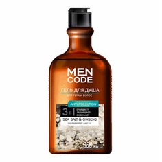 Гель для душа Men Code Anti-Pollution с экстрактами женьшеня и морской соли 300 мл