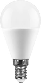 Лампа светодиодная FERON LB-750 25947 (11W) 230V E14 4000K G45 упаковка 10 шт.