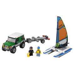 Конструктор LEGO City Great Vehicles Внедорожник с прицепом для катамарана (60149)