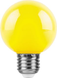 Лампа светодиодная FERON LB-371 25904 (3W) 230V E27 желтый G60 упаковка 10 шт.
