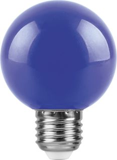 Лампа светодиодная FERON LB-371 25906 (3W) 230V E27 синий G60 упаковка 10 шт.