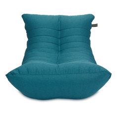 Кресло мешок «Кокон», жаккард, Морская волна Пуффбери