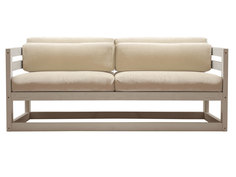 Прямой диван Магнус Мини сосна Дуб беленый, Белый, вельвет АндерСон