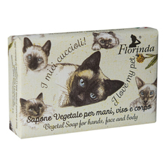 Туалетное мыло Florinda I Love my Pet Soap Mandarin для тела с экстрактом мандарина 50 г