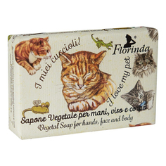 Туалетное мыло Florinda I Love my Pet Soap Soap Lime для тела с экстрактом лайма 50 г