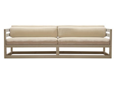 Прямой диван Диван Магнус сосна Дуб беленый, Белый, вельвет АндерСон