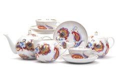 Сервиз чайный. Дулевский Фарфор. Перо Жар-птицы. 15 предметов.