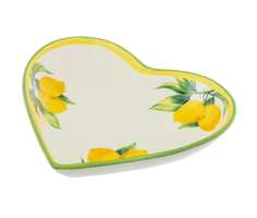Тарелка Mercury Lemons в форме сердца 20 х 20,5 см