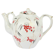 Чайник Дулёвский фарфоровый завод Форма Русский Рисунок Кизил 4500 мл