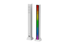 Светодиодная подсветка RGB D08 эквалайзер для музыки, белый Mobicent
