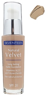 Тональный крем Seventeen Natural Velvet Longlasting Matte Foundation 6 35 мл Темно-бежевый