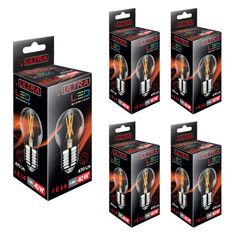 Светодиодная Лампочка ULTRA LED G45 F 5W E14 3000K, комплект 5 шт.