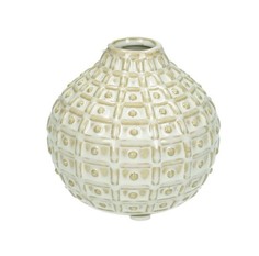 Ваза Kersten декоративная керамическая белая 8,5 x 8,5 x 8 см