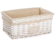 Корзина для хранения East Willow белая 39 х 26 х 18 см