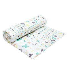 Пододеяльник AmaroBaby на молнии 147х112 Абстракция, белый/мультиколор перкаль