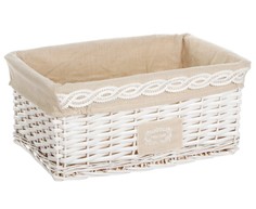 Корзина для хранения East Willow белая 45 х 32 х 20 см