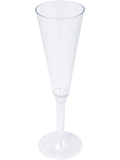 Фужер Pokrov Plast для шампанского Прозрачный со съемной ножкой 150мл. 20шт. ОП-1015