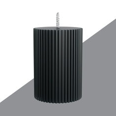 Декоративная свеча 7х10см SCANDYLAB Empire Black SL-ES04