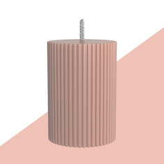 Декоративная свеча 7х10см SCANDYLAB Empire Beige SL-ES02