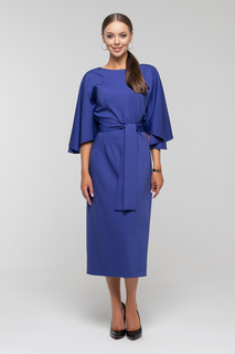 Платье женское Петербургский Швейный Дом 1410-9 синее 56 RU