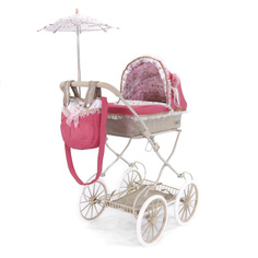Коляска для кукол DeCuevas Toys люлька Мартина розовый 81033
