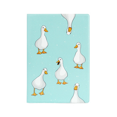 Обложка для паспорта унисекс Kawaii Factory гуси мультиколор