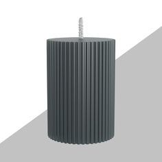 Декоративная свеча 7х10см SCANDYLAB Empire Grey SL-ES03