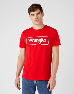 Футболка мужская Wrangler W7H3D3 красная S