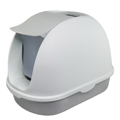 Туалет-домик, лоток для кошек Не Один Дома Чистые лапки, серый, 56x39x42 см