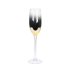 Бокал для шампанского Koopman International Black & Gold Black & Gold 220 мл