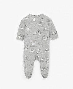 Пижама детская Gulliver Baby 221GLVRUNC1101 серый р.68