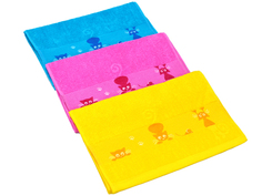 Полотенце махровое Кошки 50*90 пл380гр/кв.м 03-058 бледно-розовый Clever