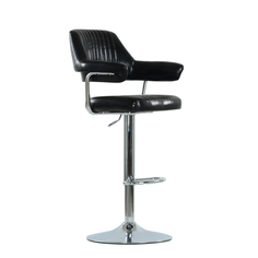 Барный стул Barneo N-152 Cherokee черная кожа