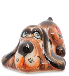 Фигурка "Собака Флорес" цв. (Гжельский фарфор) Art East