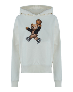 Худи женское Dom Rebel JUMPBEAR.HOODIE.W белое S