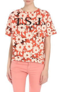 Блуза женская Twin-Set Jeans J2S5HN оранжевая 2XS