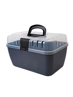 Переноска для грызунов Georplast серый пластик 29x18x19 cм