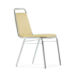 Стул Barneo S-4 хром, бежевая кожа