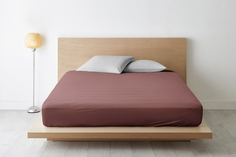 Простыня на резинке Ночь Нежна Шоколад 801 Поплин гл/кр 140х200х20