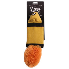 Мягкая игрушка для собак Lion Суперпрочная, желтый, 27 см