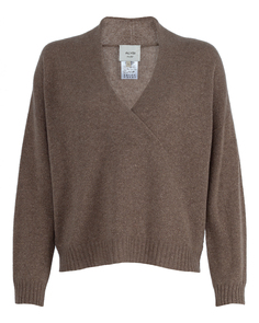 Пуловер женский ALYSI 251465 коричневый S