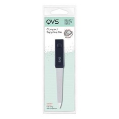 Пилка для ногтей QVS компактная с сапфировым напылением