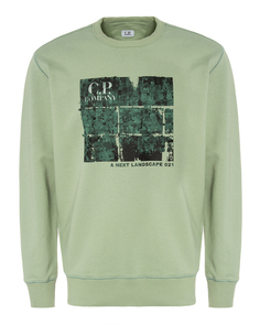 Свитшот мужской C.P. COMPANY 10CMSS303A зеленый 3XL