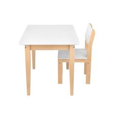 Комплект "стол + стул" KETT-UP ECO ГУФИ, 60х45см, натур/белый KU162