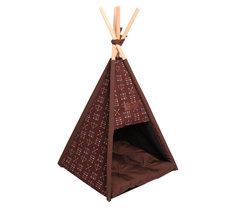 Домик для кошек и собак Lion Вигвам LM00110-8, коричневый, 45x45x55 см