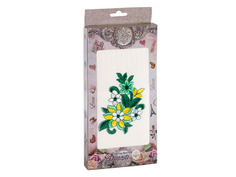 Набор полотенце льняное 1 шт., 42х42 см., арт.ОВ-804 Клематис Хоумстайл